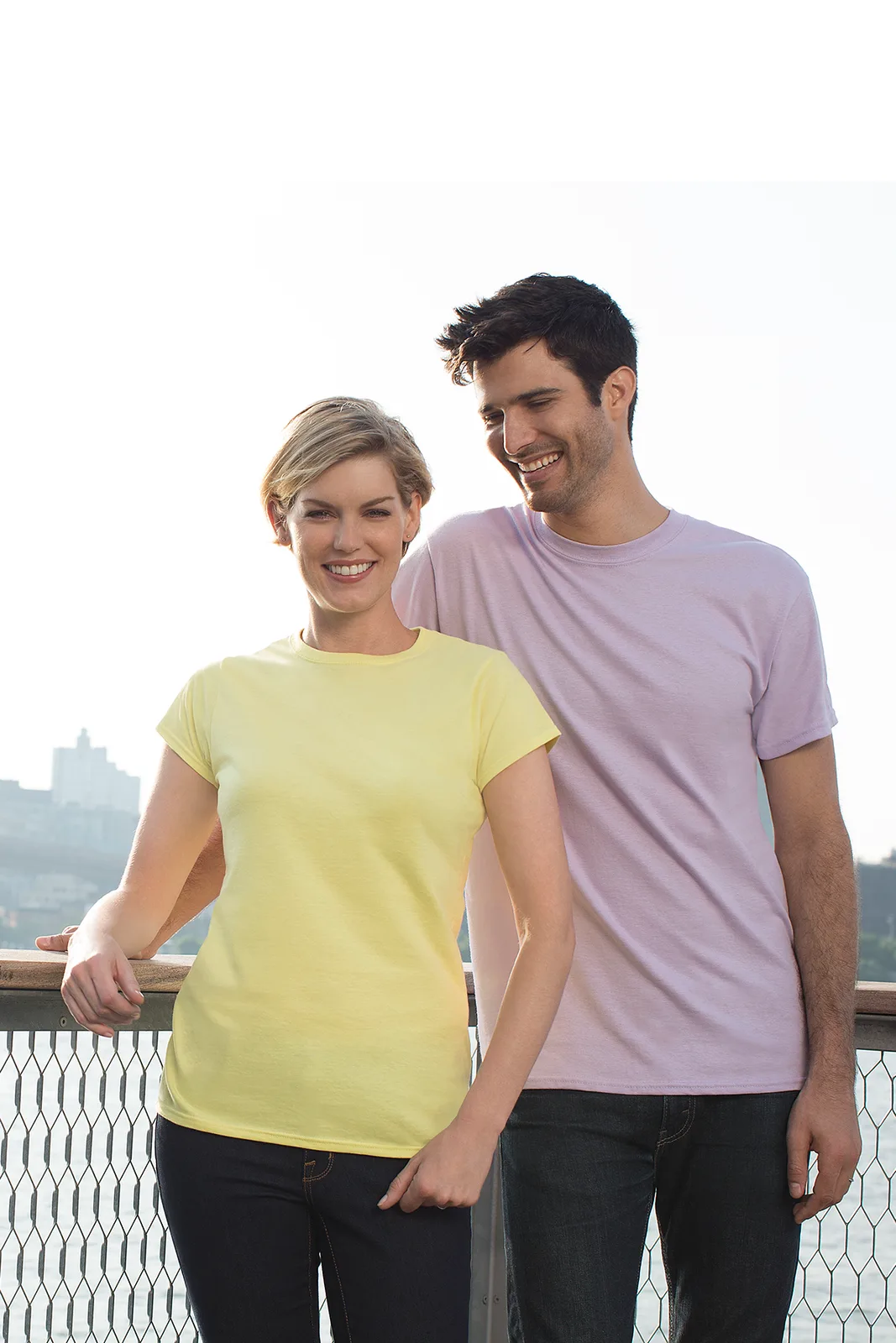 Gildan - Ultra Cotton 100% US Cotton T-Shirt — Style 2000 in Maroon — manufacturer lifestyle photo