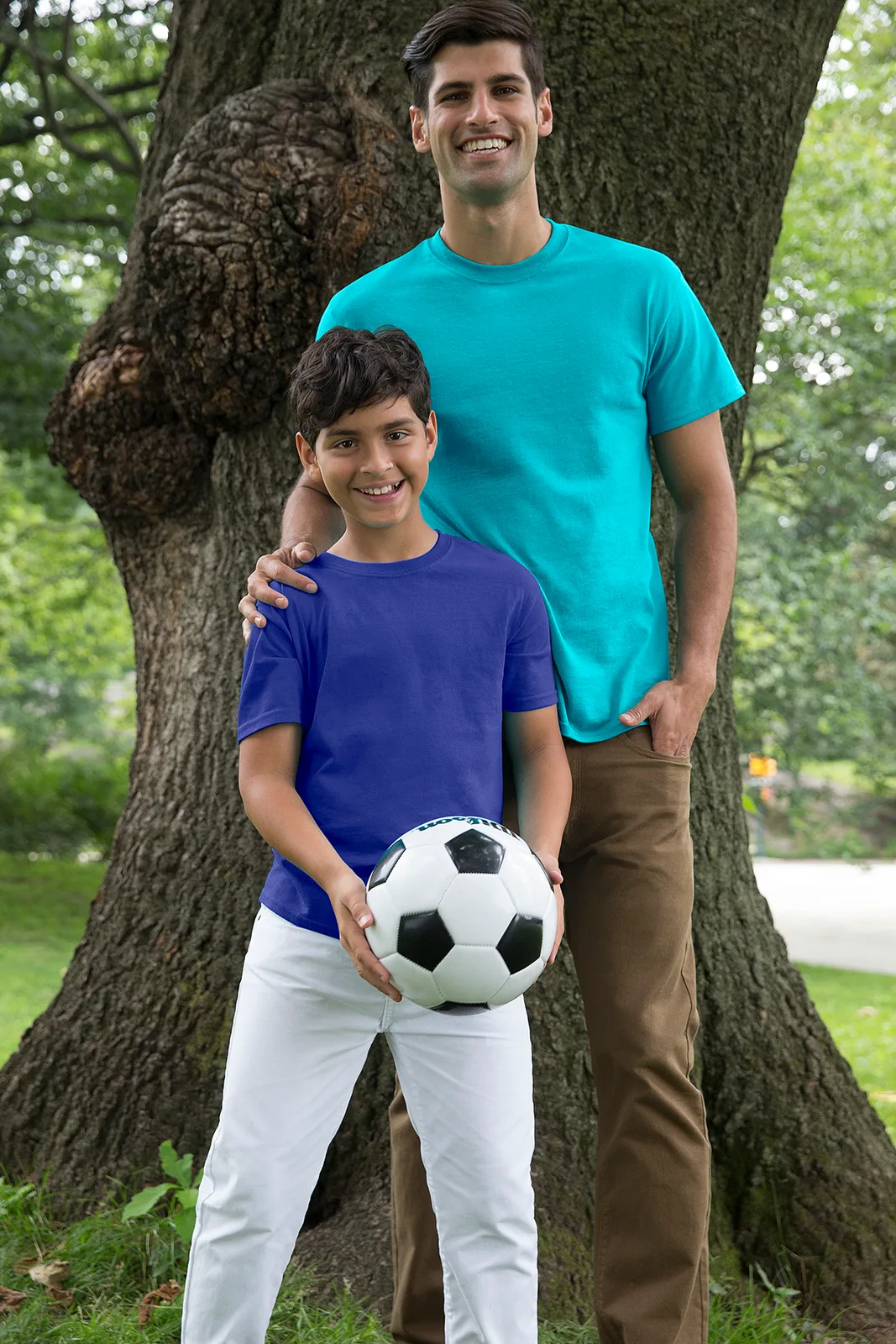 Gildan - Youth Heavy Cotton 100% Cotton T-Shirt — Style 5000B in Daisy — manufacturer lifestyle photo
