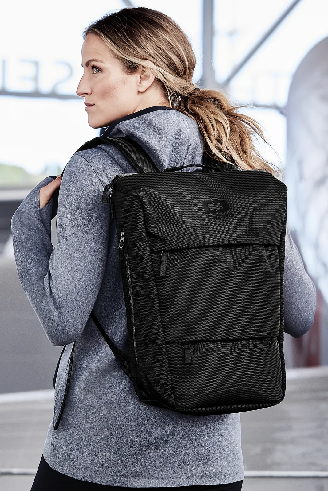 Custom OGIO Sprint Pack — lifestyle photo