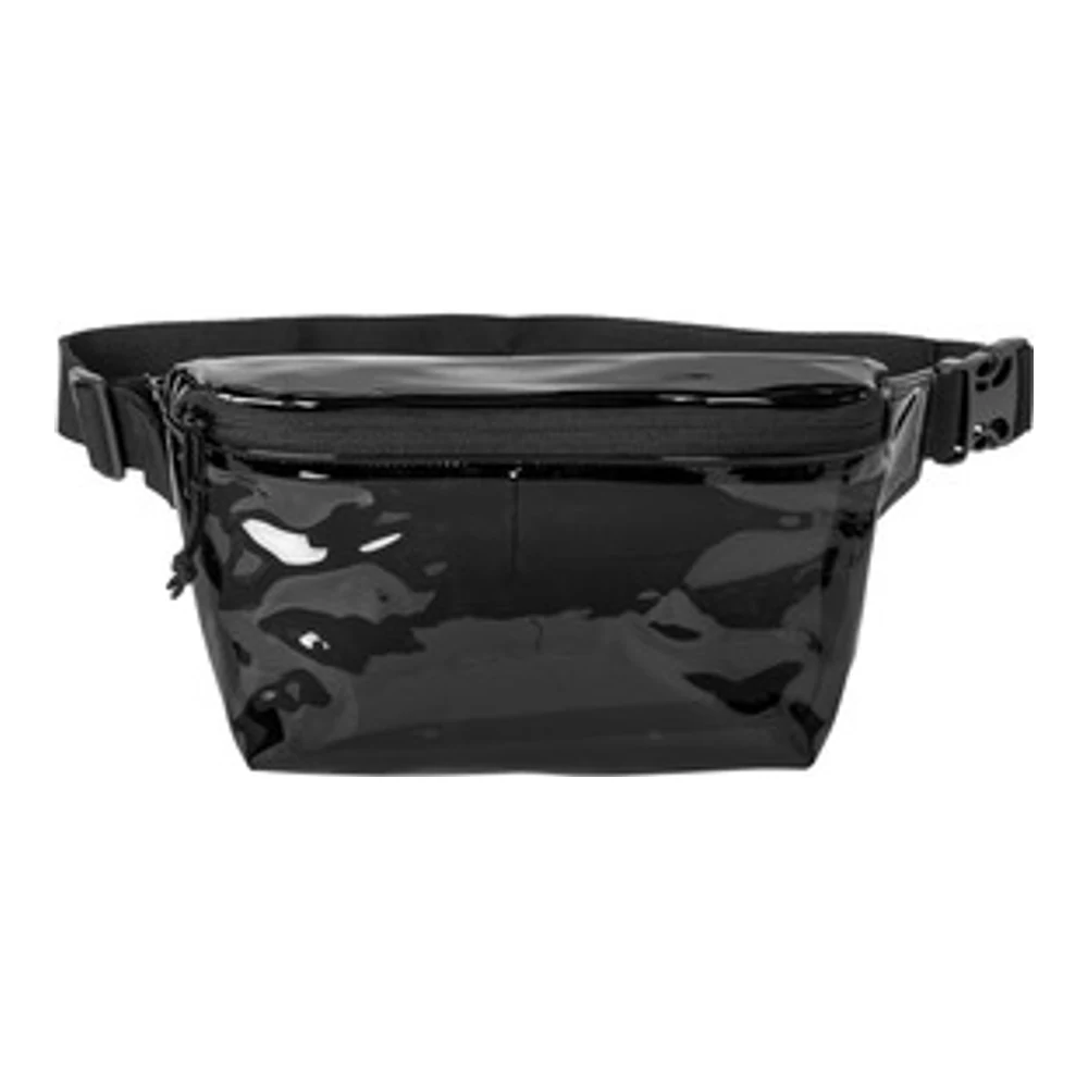 Black Smoke/ Black Port Authority Clear Hip Pack style BG930, front view