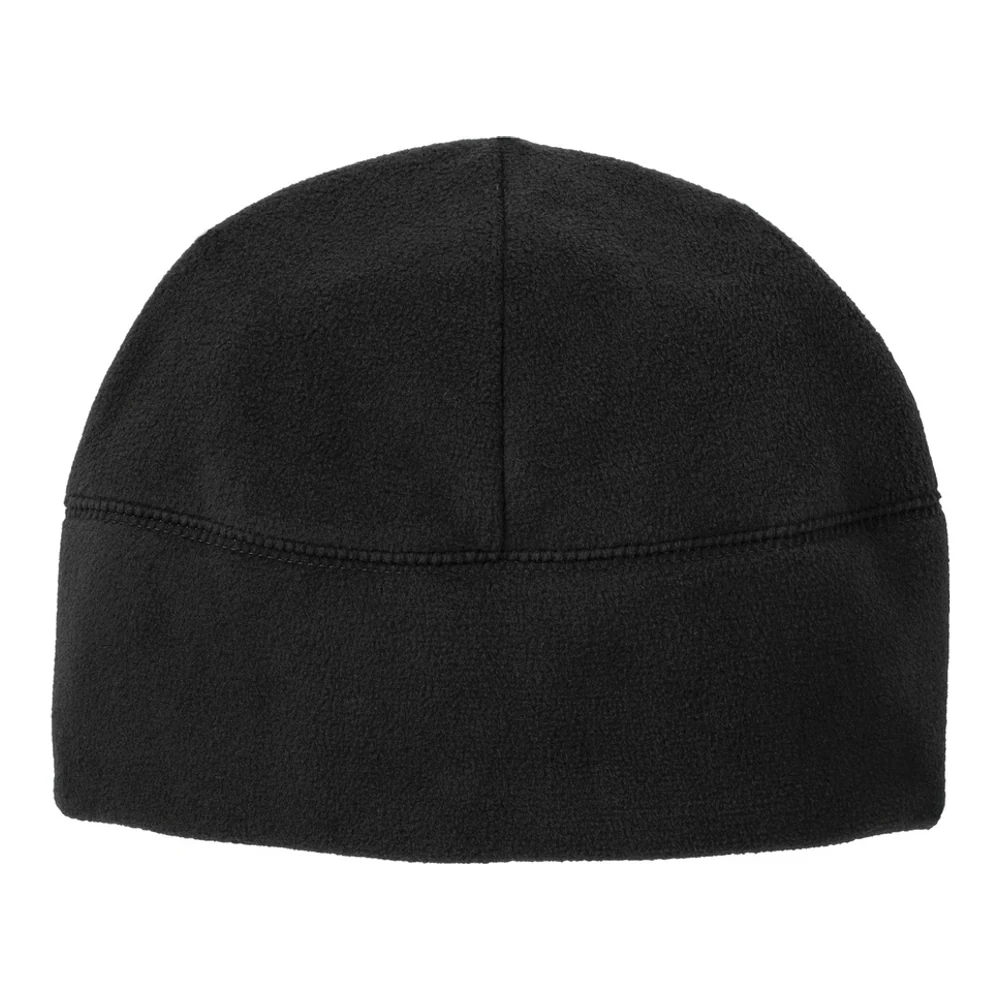 Black Port Authority Fleece Beanie style C918, front view