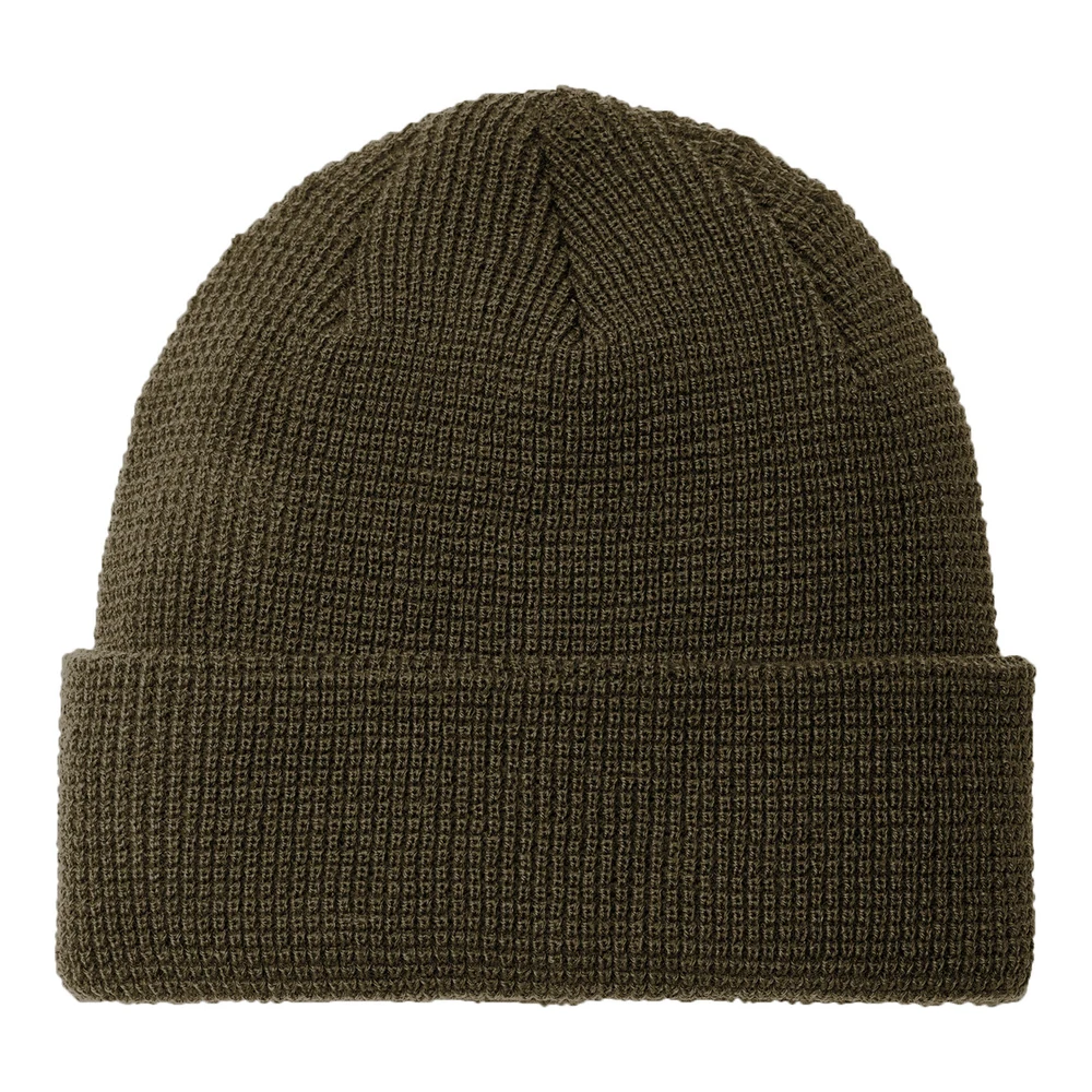 Olive Green Port Authority Thermal Knit Cuffed Beanie style C955, front view