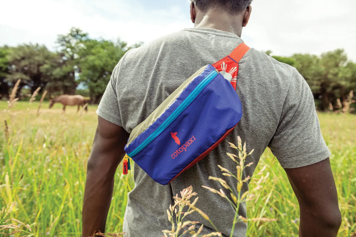 Custom Cotopaxi Bataan Hip Pack — lifestyle photo