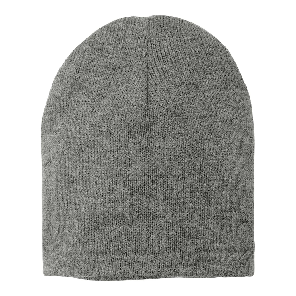 Athletic Oxford Port Authority Fleece-Lined Beanie Cap style CP91L, front view