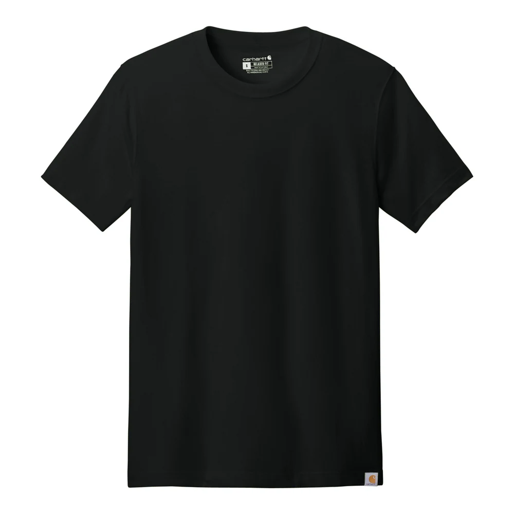 Black Carhartt Short Sleeve T-Shirt style CT106020, front view