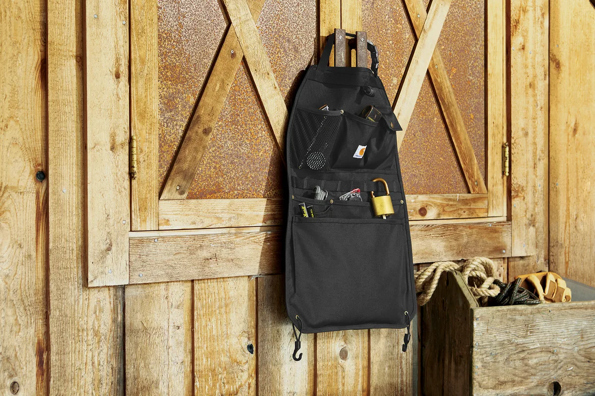 Carhartt Nylon Duck Organizer — lifestyle photo, shown in Black