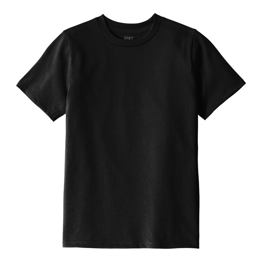 Black District Youth Re-Tee style DT8000Y, front view