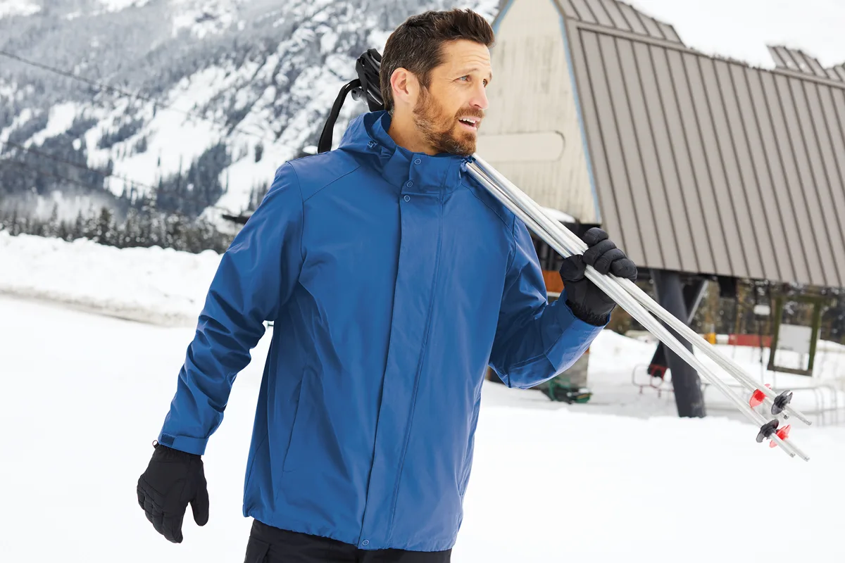 Port Authority All-Weather 3-in-1 Jacket — Style J123 in True Blue — manufacturer lifestyle photo