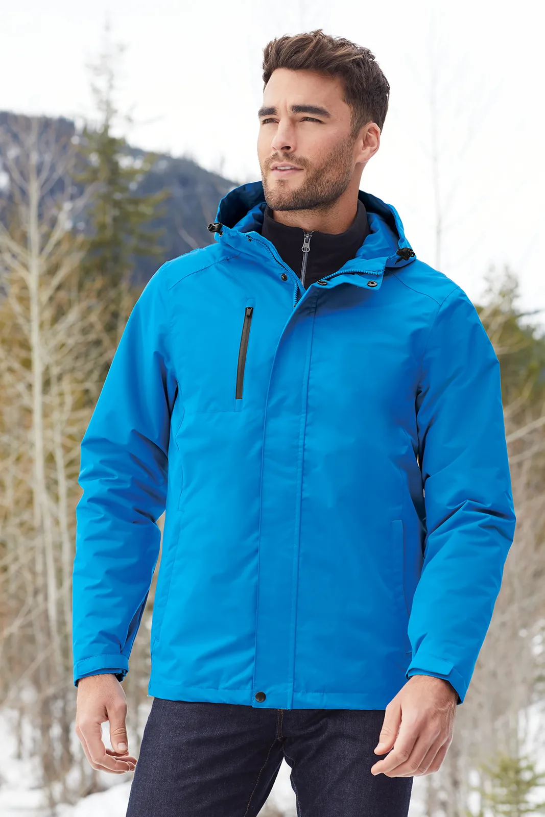 Port Authority All-Conditions Jacket — Style J331 in Direct Blue — manufacturer lifestyle photo