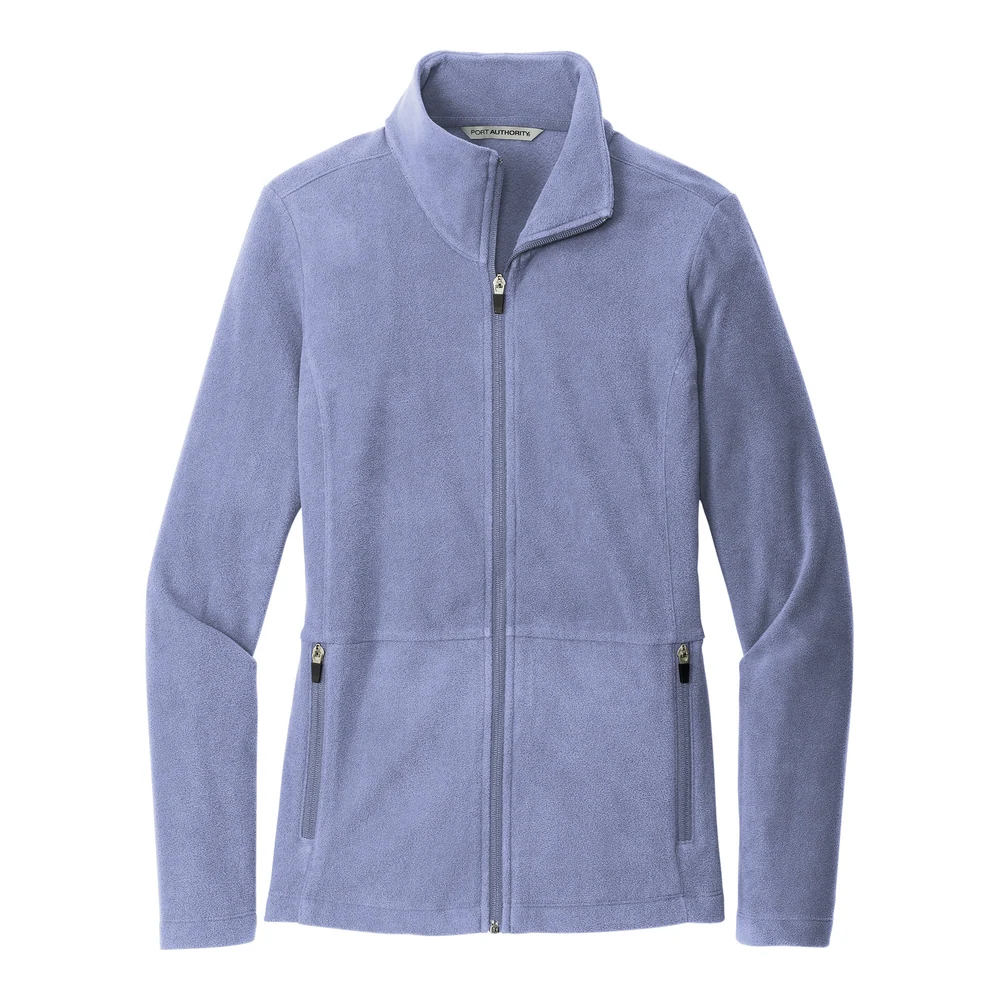 Ceil Blue Port Authority Women's Accord Microfleece Jacket style L151, front view