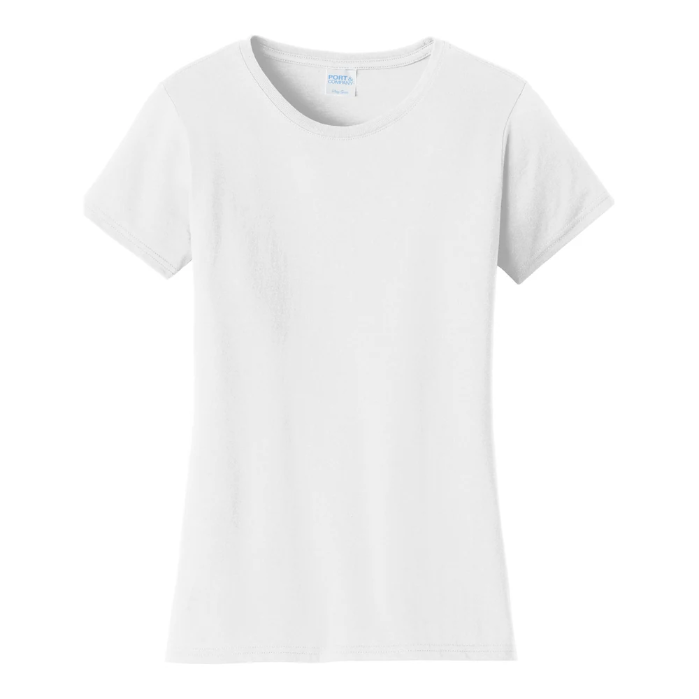 White Port & Co Women's Fan Favorite Tee style LPC450, front view