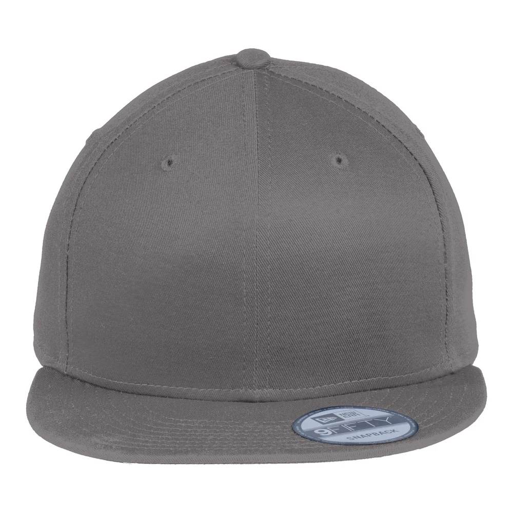 Charcoal New Era - Flat Bill Snapback Cap style NE400, front view