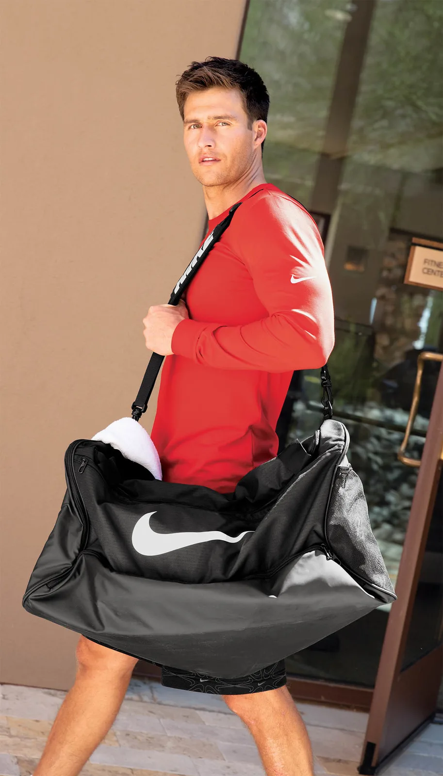 Custom Nike Brasilia Large Duffel — lifestyle photo