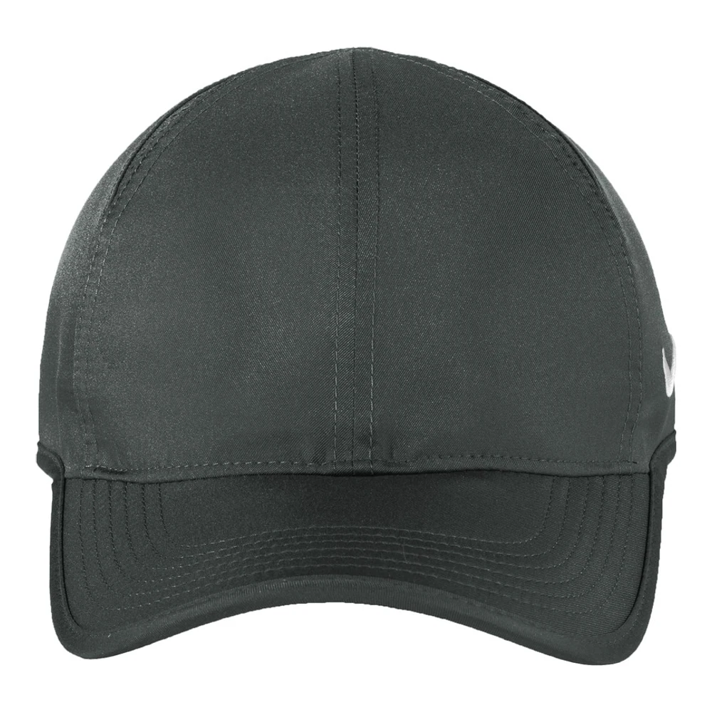 Anthracite Nike Dri-FIT Featherlight Performance Cap style NKFB5666, front view
