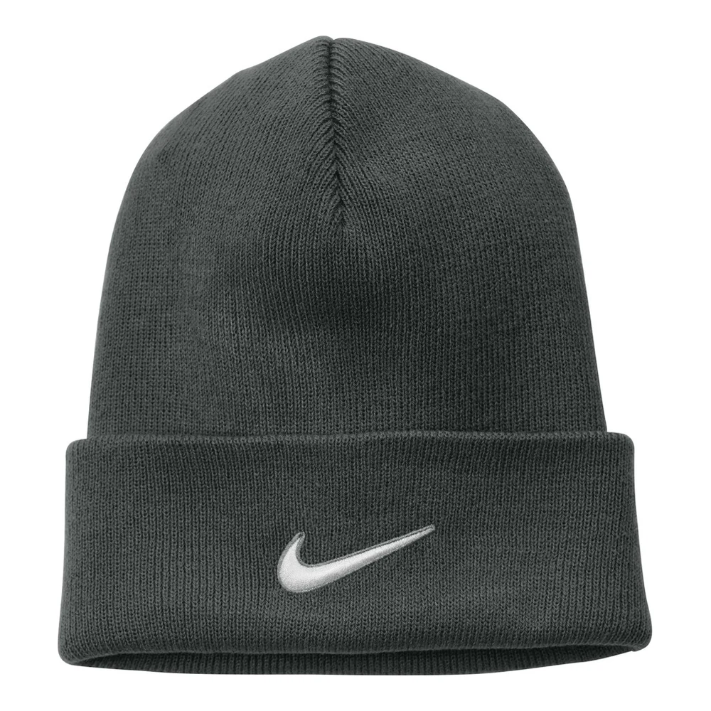 Anthracite Nike Team Cuffed Beanie style NKFB6539, front view