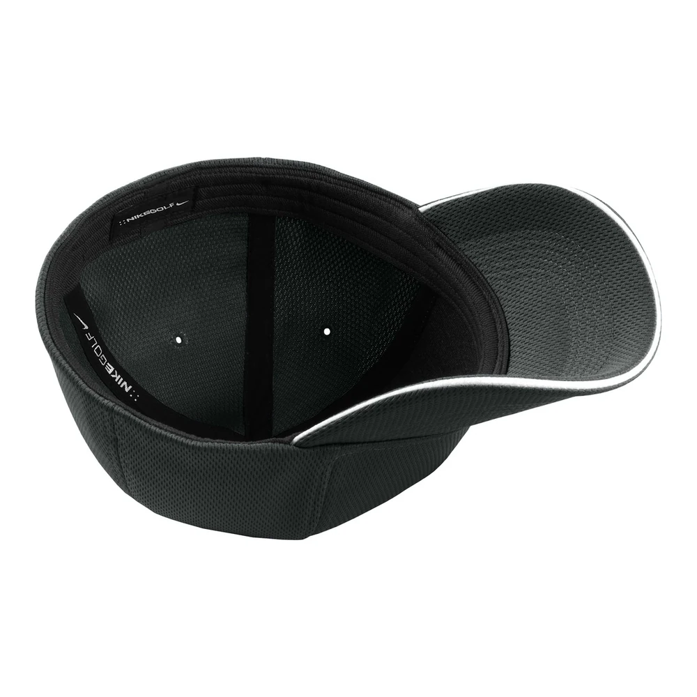 Anthracite/ White Nike Dri-FIT Stretch Mesh Sandwich Bill Cap style NKFD9718, front view