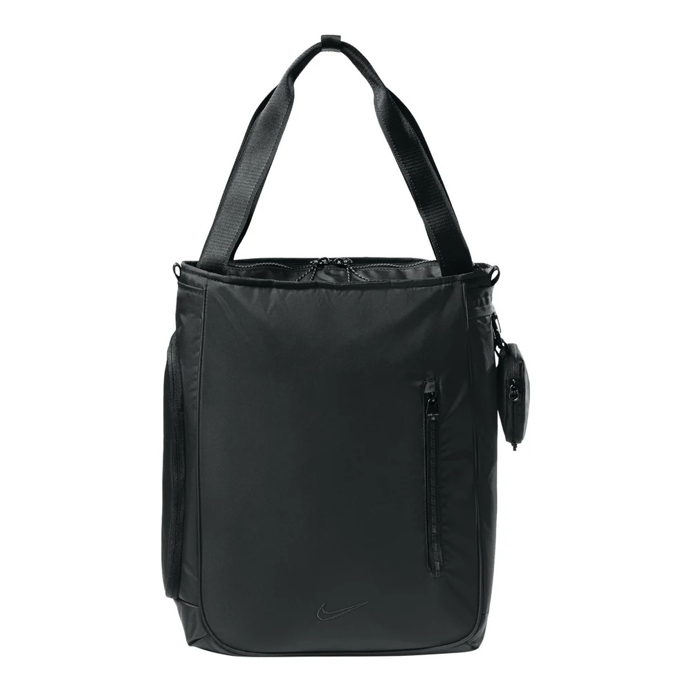 Black Nike Commute Tote style NKFZ6130, front view