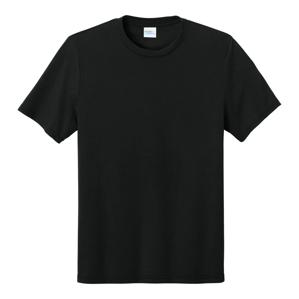 Black Port & Co Tri-Blend Tee style PC330, front view