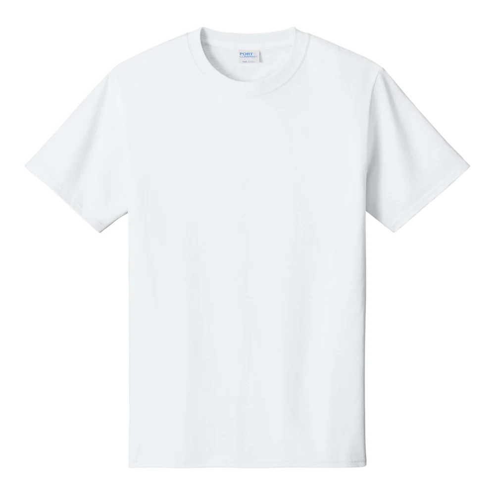White Port & Co Tall Core Cotton Tee style PC54T, front view