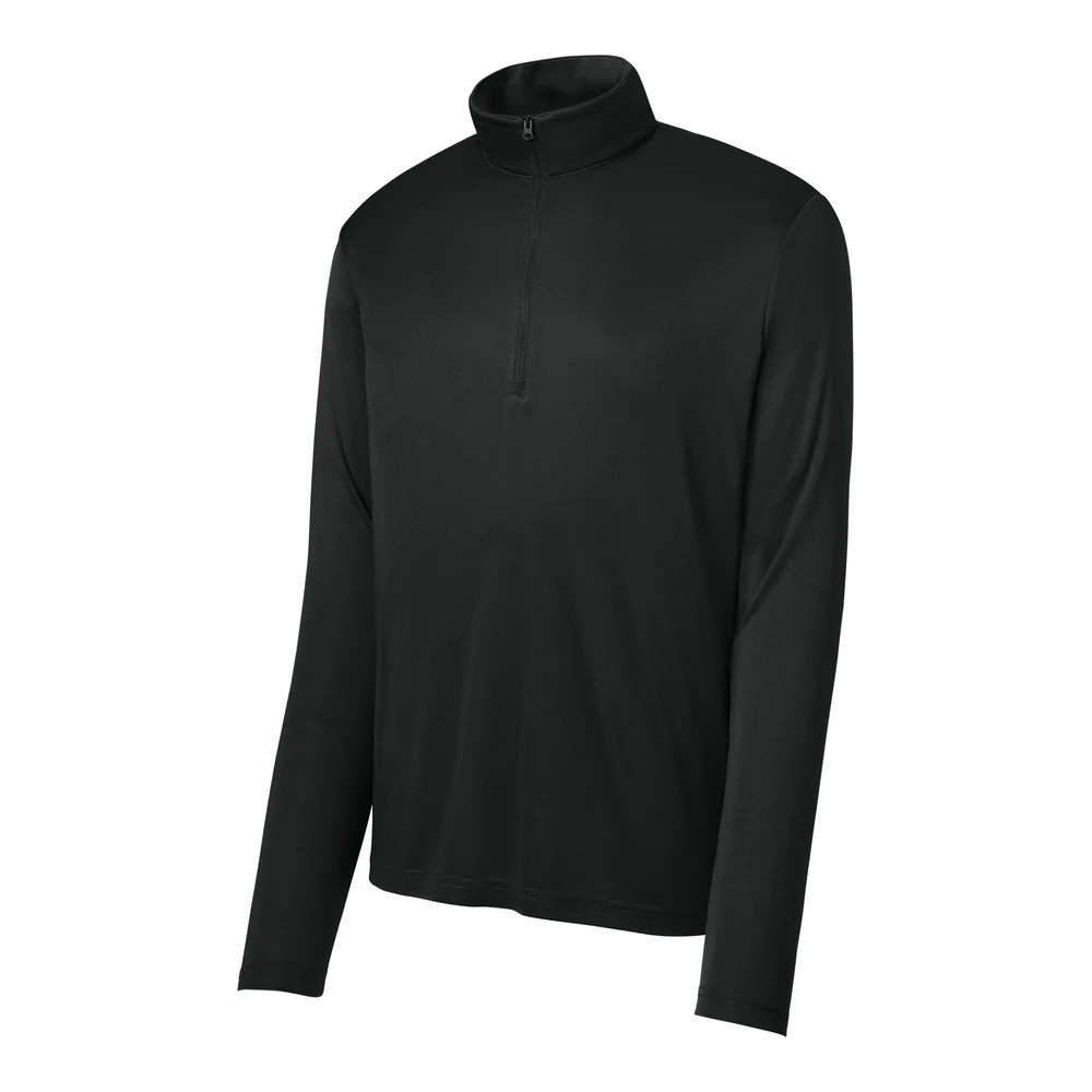 Black Sport-Tek PosiCharge Competitor 1/4-Zip Pullover style ST357, front view