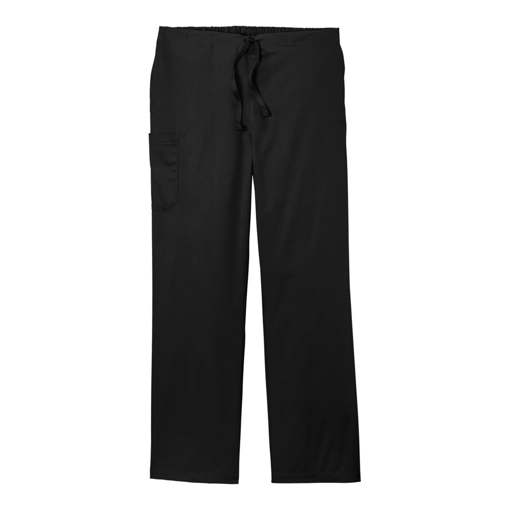 Black Wink Unisex WorkFlex Cargo Pant style WW3150, front view