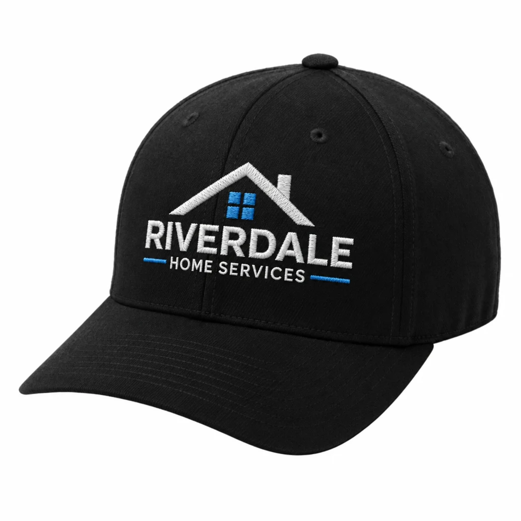 Port Authority Flexfit Cap — Style C865 embroidery flat in Black