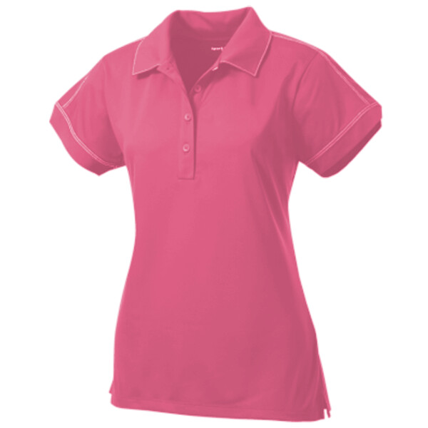 Sport-Tek Women's Contrast Stitch Micropique Sport-Wick Polo