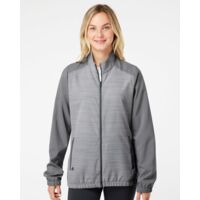 Women's Heather Block Full-Zip Windshirt Thumbnail