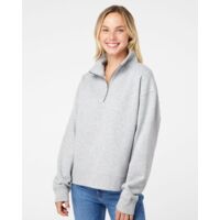 Women's Sueded Fleece Quarter-Zip Sweatshirt Thumbnail