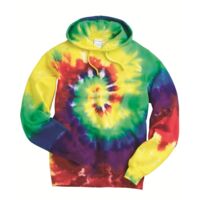 Multi-Color Spiral Tie-Dyed Hooded Sweatshirt Thumbnail