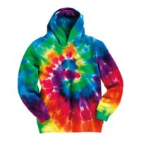 Youth Multi-Color Swirl Hooded Tie-Dyed Sweatshirt Thumbnail