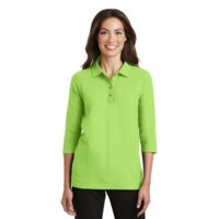 Women's Silk Touch 3/4 Sleeve Polo Thumbnail