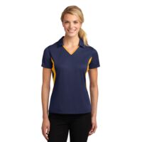 Women's Side Blocked Micropique Sport Wick ® Polo Thumbnail