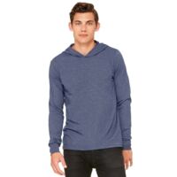 Unisex Jersey Hooded Long Sleeve Tee Thumbnail