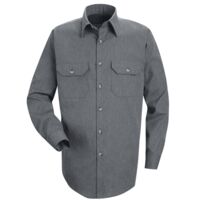 Heathered Poplin Long Sleeve Shirt Thumbnail