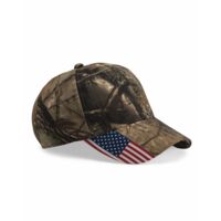Camo with Flag Visor Cap Thumbnail