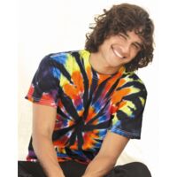 Rainbow Cut-Spiral Tie-Dyed T-Shirt Thumbnail