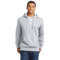Lace Up Pullover Hooded Sweatshirt Thumbnail
