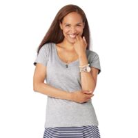 Women's Scoop Neck Fine Jersey Tee Thumbnail