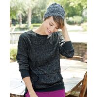 Women’s Glitter French Terry Wide Neck Sweatshirt Thumbnail