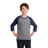 Youth Core Blend 3/4 Sleeve Raglan Tee Thumbnail
