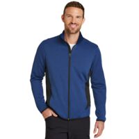 Full Zip Heather Stretch Fleece Jacket Thumbnail