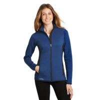 Women's Full Zip Heather Stretch Fleece Jacket Thumbnail