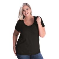 Curvy Collection Women's Scoop Neck Premium Jersey Tee Thumbnail