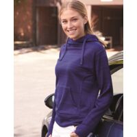 Women's Odyssey Striped Performance Fleece Lapover Hooded Sweatshirt Thumbnail