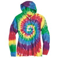 Tie-Dyed Long Sleeve Hooded T-Shirt Thumbnail