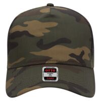 OTTO CAP Camouflage 5 Panel Mid Profile Mesh Back Trucker Hat Thumbnail