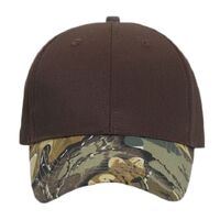OTTO Camouflage Visor Cotton Blend Twill Six Panel Low Profile Baseball Cap Thumbnail