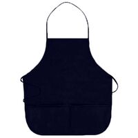OTTO 7.5 oz. Cotton Blend Twill Two Pocket Medium Bib Apron Thumbnail