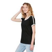 Women's Retro Ringer Fine Jersey V-Neck Tee Thumbnail
